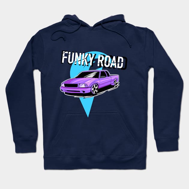 Funky road Hoodie by RYZWORK